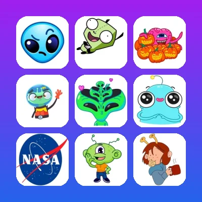 Alien Telegram Stickers Set