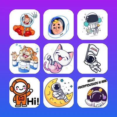 Astronaut Telegram Stickers