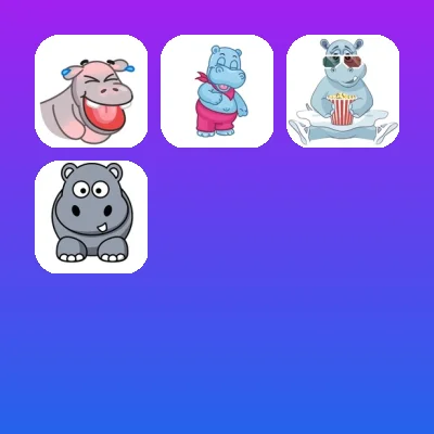 Hippopotamus Telegram Stickers