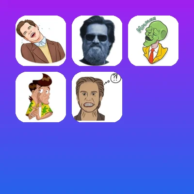 Jim Carrey Telegram Stickers
