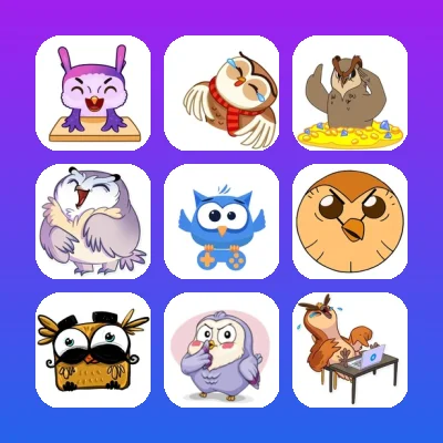 Owl Telegram Stickers