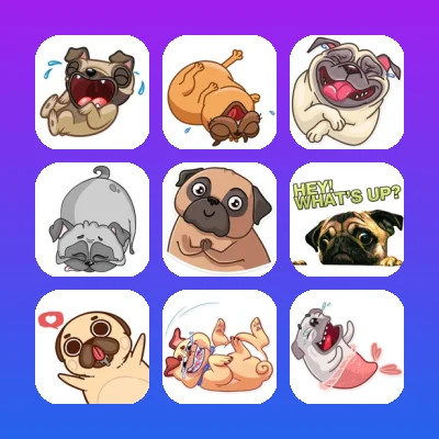 Pug Telegram Stickers