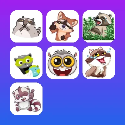 Raccoon Telegram Stickers