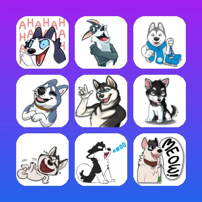 Siberian Husky Telegram Stickers