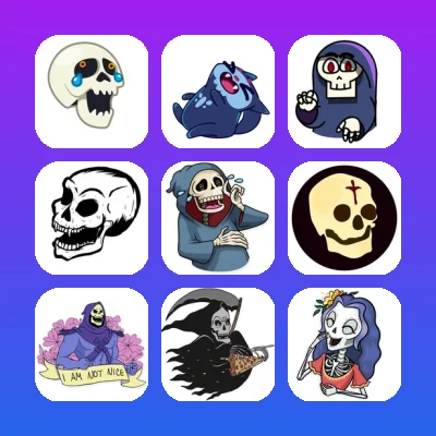 Skull Telegram Stickers