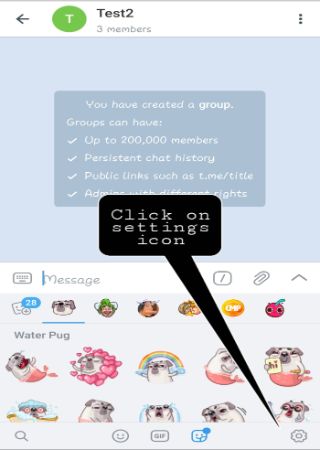 remove telegram stickers step 2