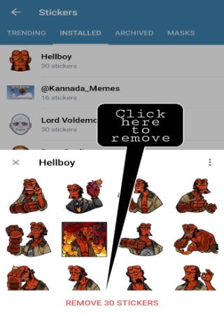remove telegram X stickers step 4