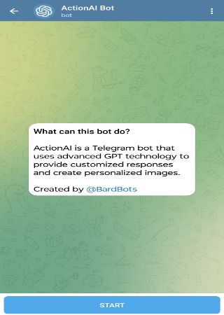 ActionAIBot bot step 1
