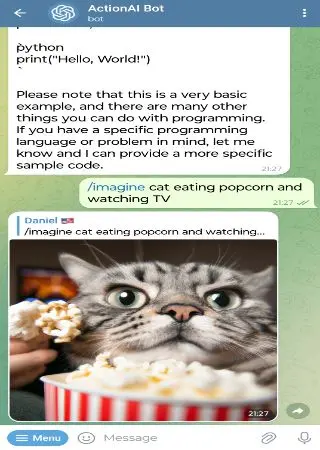ActionAI Bot preview 3