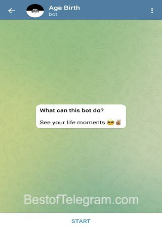 AgeBirthBot bot step 1 