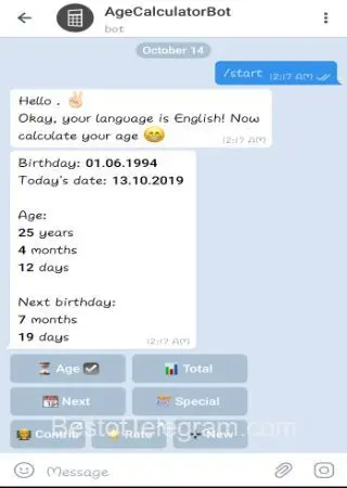 AgeCalculatorBot preview 4