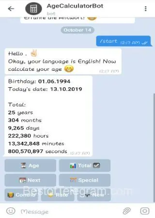 AgeCalculatorBot preview 5