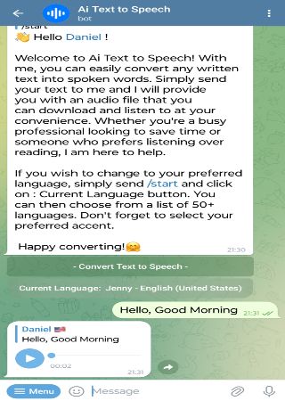 Ai_Text2Speechbot bot step 3