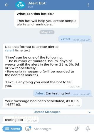 AlertBot step 2