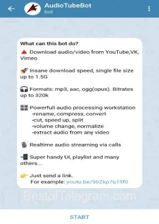 AudioTubeBot preview 1