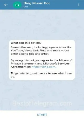 Bing Music Bot preview 1