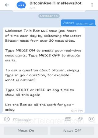 BitcoinRealTimeNewsBot step 2