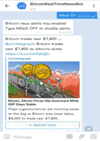 BitcoinRealTimeNewsBot step 3
