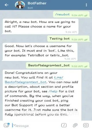 BotFather preview 2