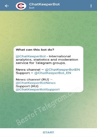 ChatKeeperBot bot step 1