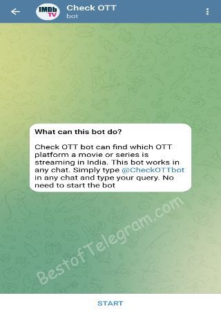 CheckOTTbot bot step 1