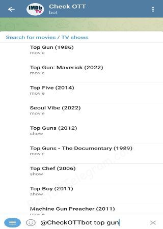 CheckOTTbot bot step 2