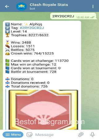 ClashRoyaleStats_Bot bot step 2