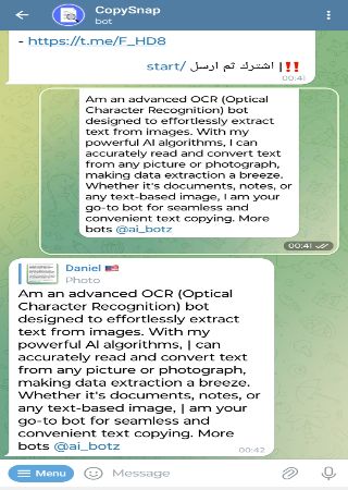 CopySnapBot bot step 2