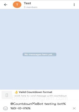 CountdownMeBot step 2