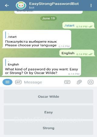EasyStrongPasswordBot bot step 2