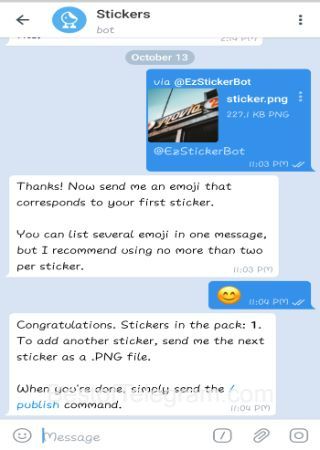 EzStickerBot step 3