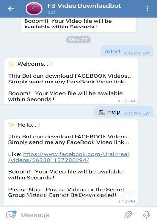 FBvidzBot step 2