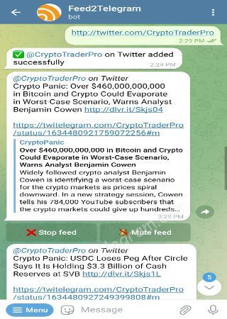 Feed2Telegram_bot bot step 3