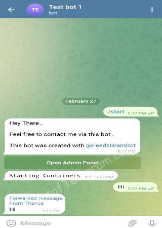 FeedsGramBot bot step 2