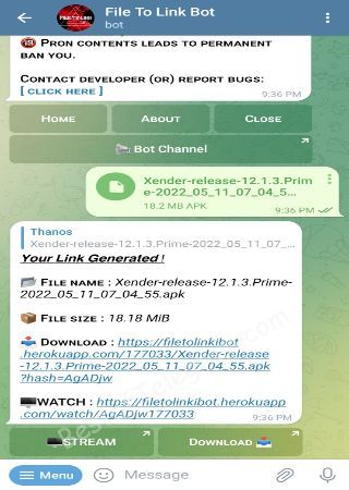 FileToLinkiBot bot step 2