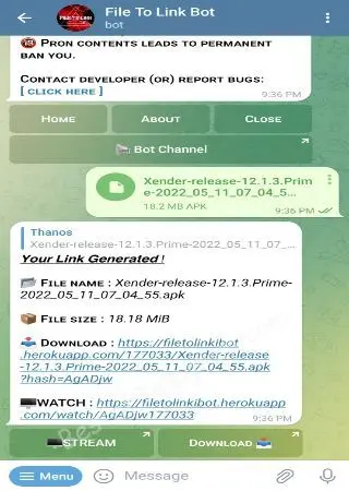 File To Link Bot preview 2