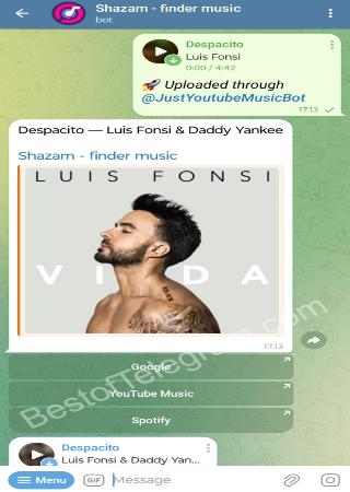 FinderShazamBot bot step 3