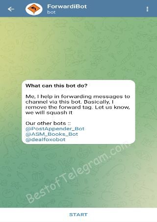 ForwardiBot bot step 1