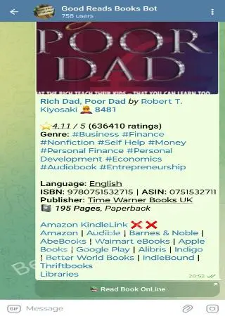 Good Reads Books Bot preview 3
