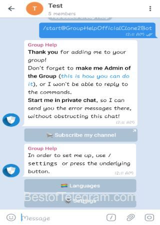 GroupHelpBot step 3