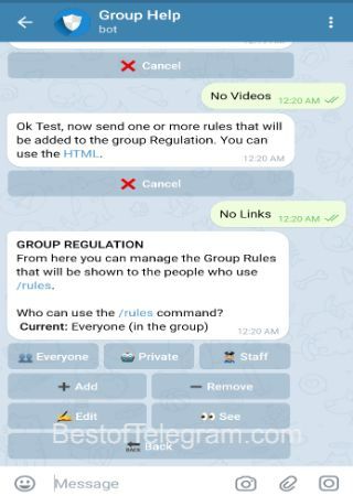 GroupHelpBot step 5