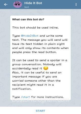 HideItBot step 1