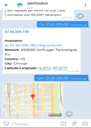 IpinfoioBot step 2