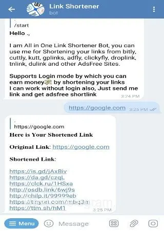 Link Shortener preview 2