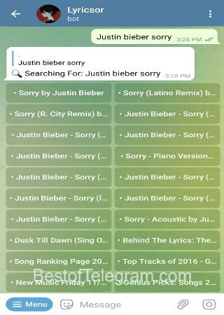 LyricsorBot bot step 2