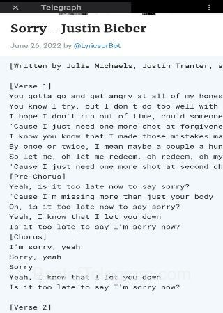 LyricsorBot bot step 4