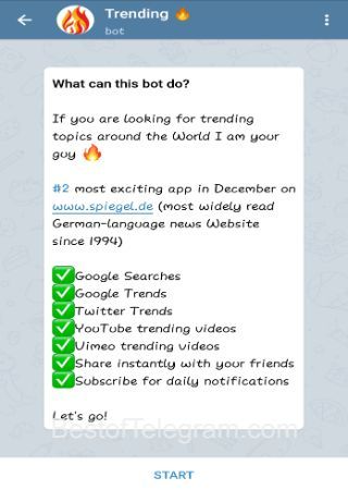 NowTrendingBot step 1