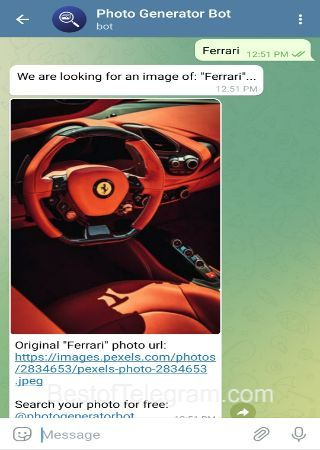 PhotoGeneratorBot bot step 2