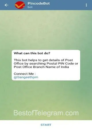 PincodeBot preview 1