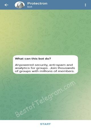 ProtectronBot bot step 1